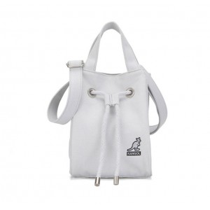 Kangol Sally Canvas Rope Tote Bag- Light Grey 3812